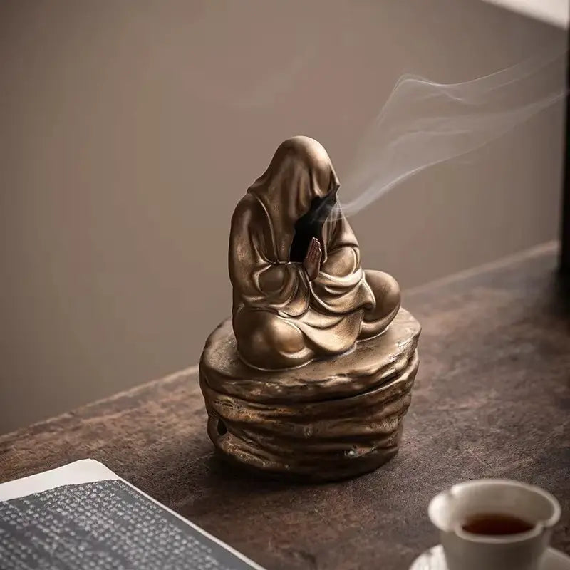 Brûleur d'encens Bouddha effet cascade.