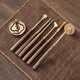 Set d'Outils d'Encens en Alliage Bronze – Pinceau, Sceau & Spatule