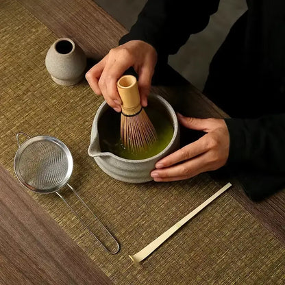 Bol matcha japonais authentique en céramique