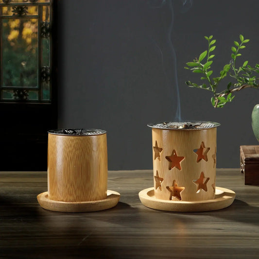 brûleur aromathérapie bambou sans électricité