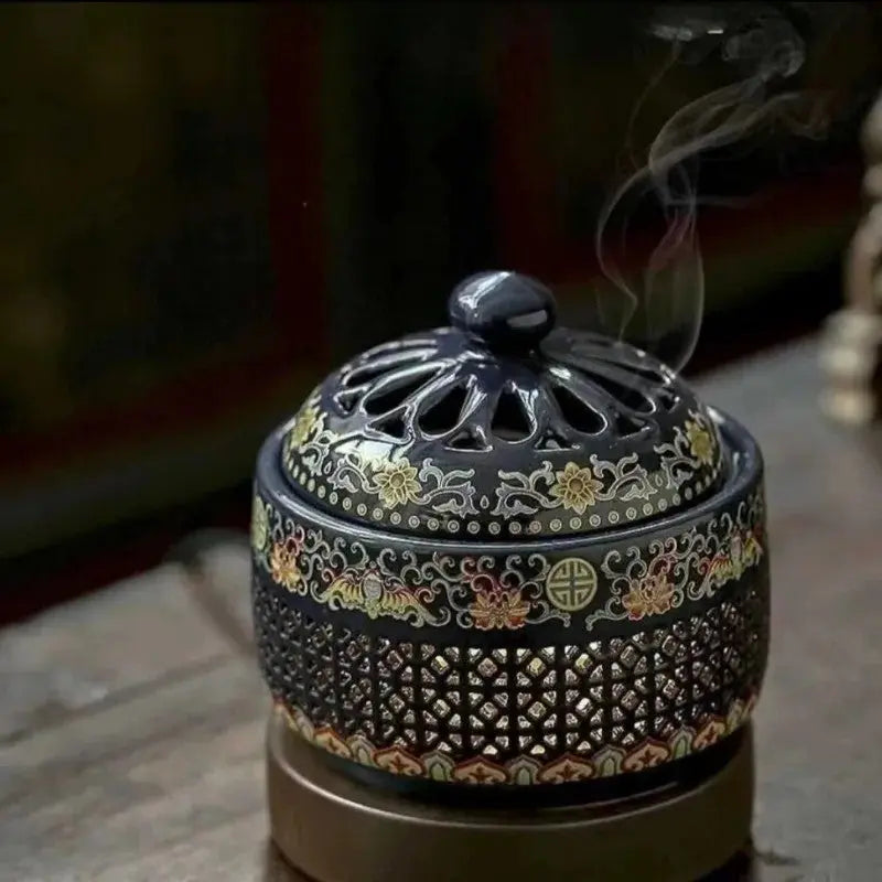 encensoir émaillé électrique design asiatique
