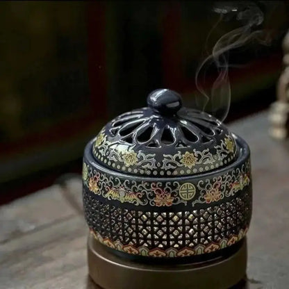 encensoir émaillé électrique design asiatique