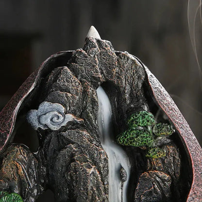  Brûleur d’encens avec effet cascade, idéal pour une ambiance relaxante