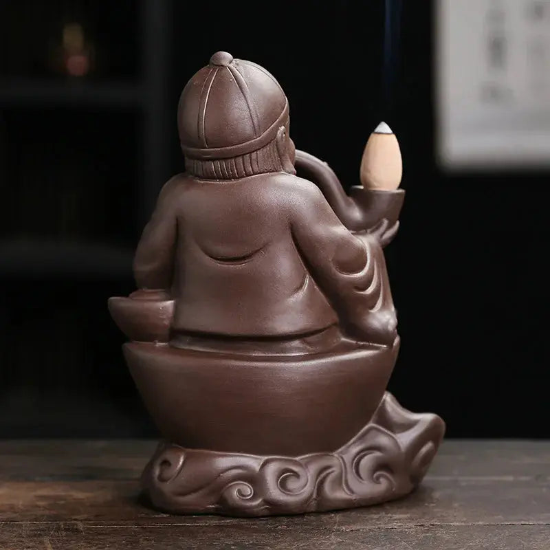 Brûleur d’encens en forme de sage pour ambiance zen