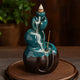 Fontaine d’Encens Cascade Goutte d’Eau Céramique Bleue Zen