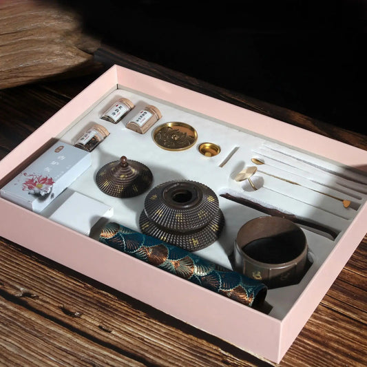 Coffret complet pour encens en poudre