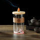 Fontaine d'Encens en Verre – Montagne Enneigée & Base Bambou