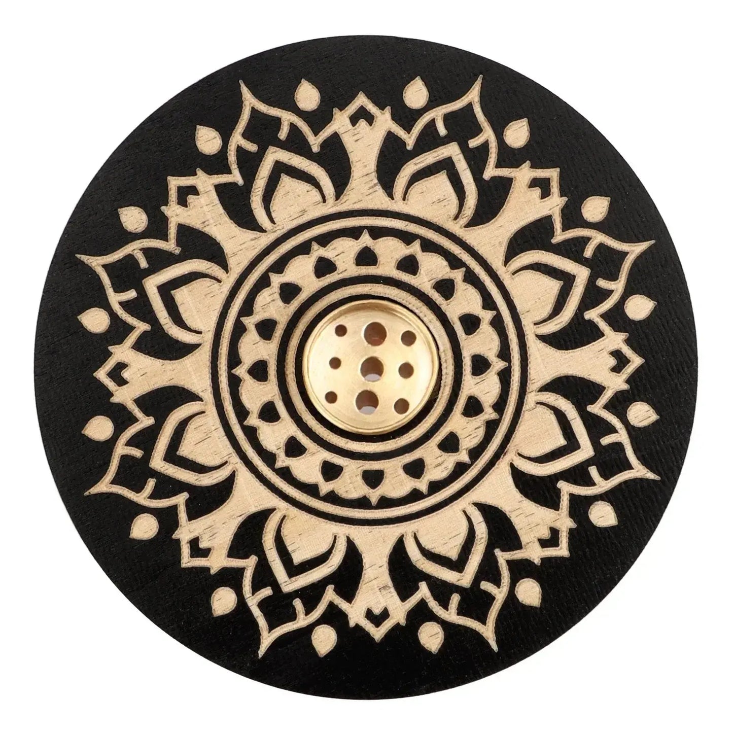 Brûleur d’encens traditionnel en bois, idéal pour un intérieur zen
