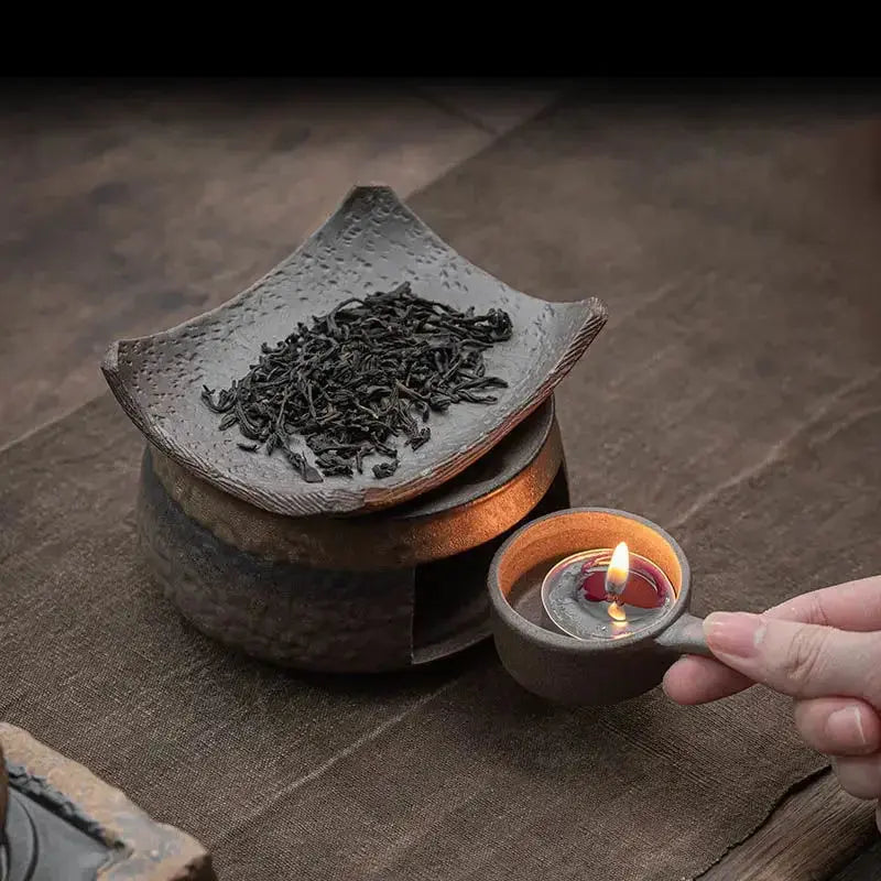 Brûleur pour huiles essentielles en fonte vintage