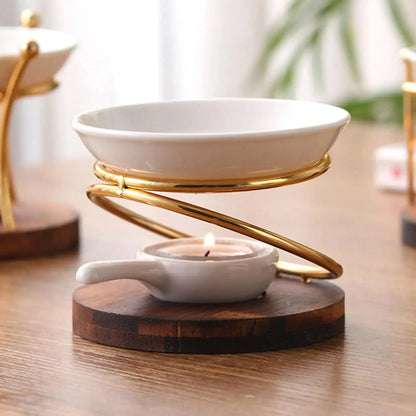 Brûleur d’huiles essentielles au design moderne.