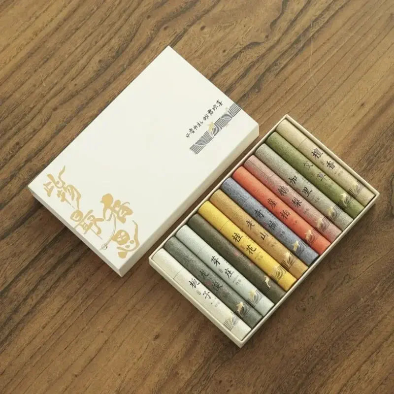 boîte cadeau blanche encens purifiants