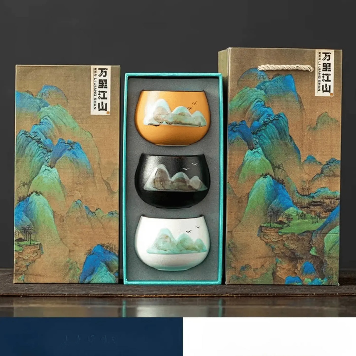 Coffret tasses Kung Fu céramique miniature, dégustation concentrée précise et cérémonielle zen