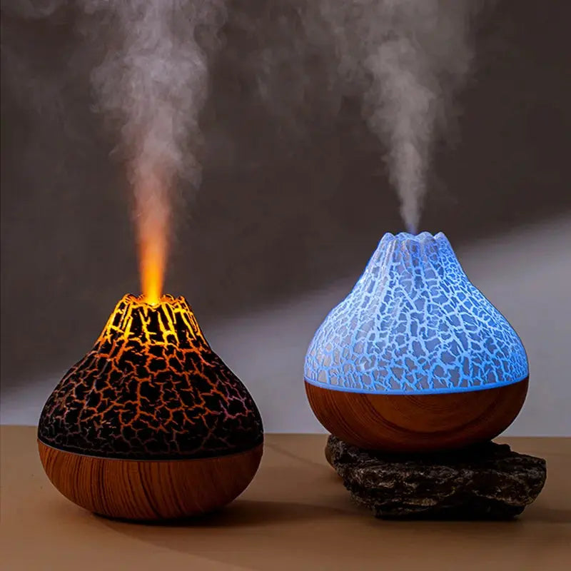 Diffuseur d’aromathérapie avec brume lumineuse effet lave