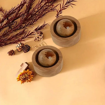Diffuseur aromatique en bois sans électricité, diffusion passive huiles essentielles continue
