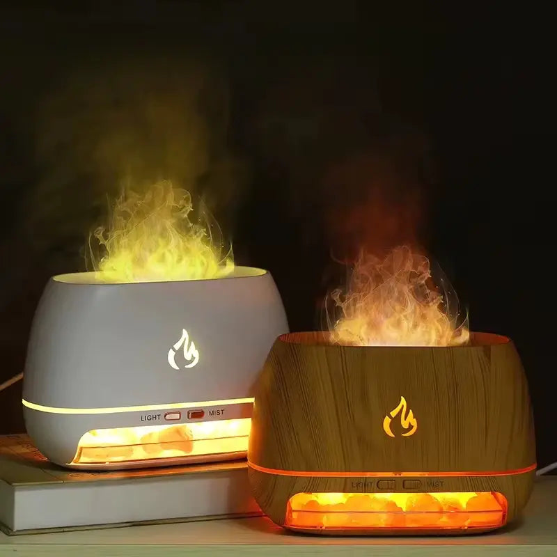 Diffuseur flamme Himalayenne noir USB