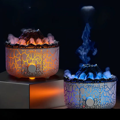 Diffuseur huiles essentielles LED style volcan