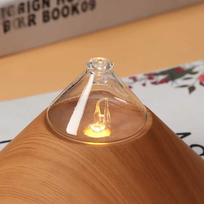 Diffuseur d’huiles essentielles Cône en verre avec diffusion sans eau.