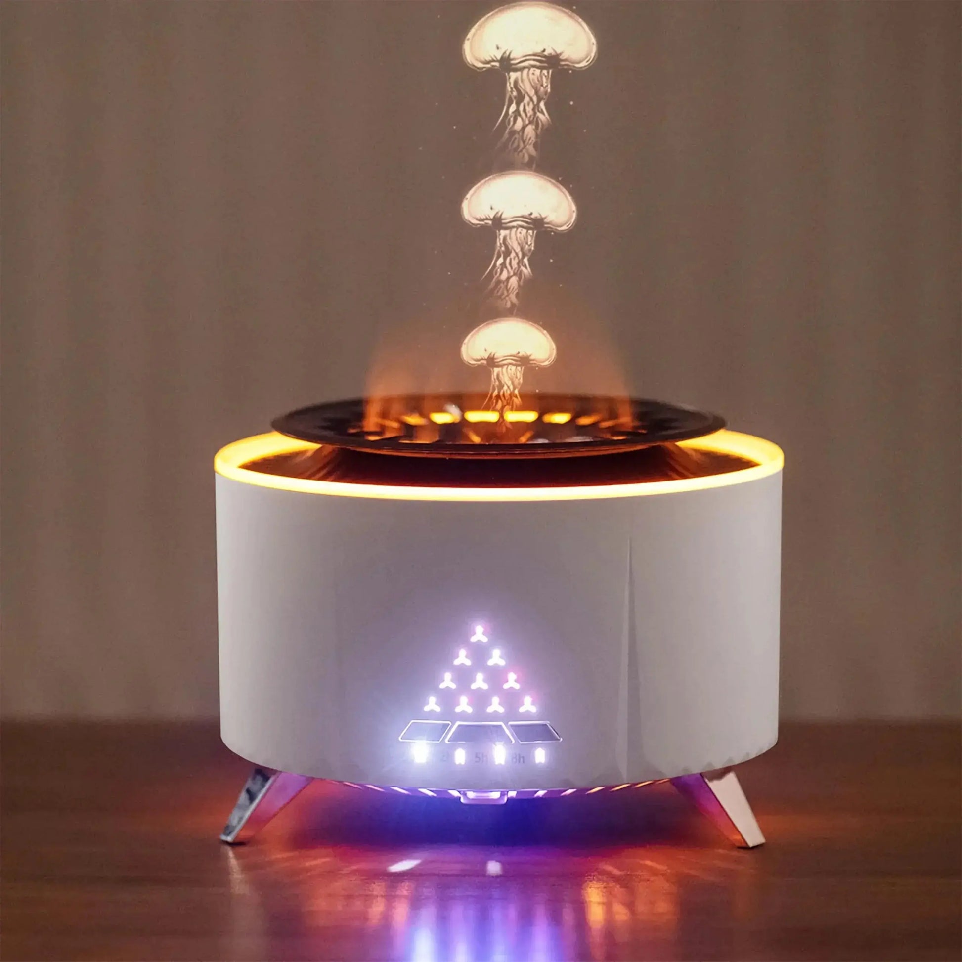 Diffuseur ultrasonique moderne avec brume effet méduse et lumière LED