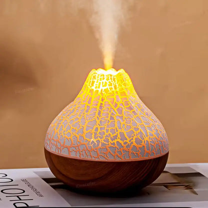 Diffuseur d’huiles essentielles avec effet volcan réaliste