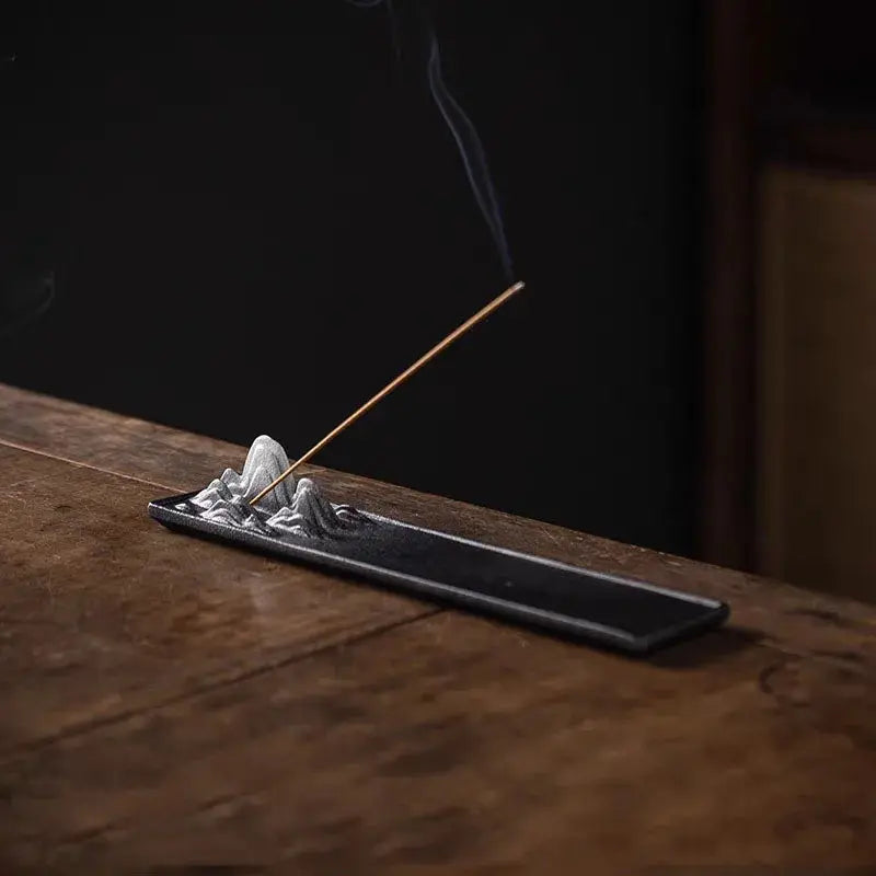 Porte-encens à effet cascade pour ambiance zen