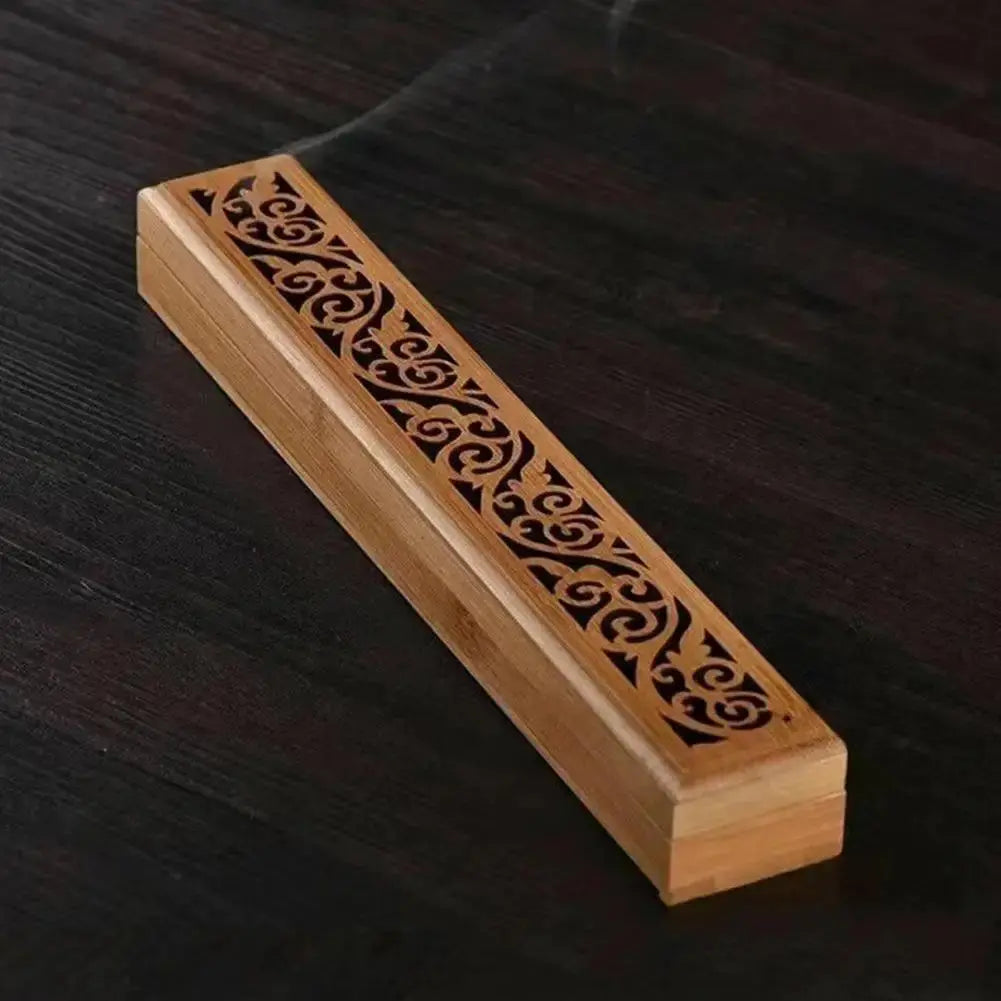  Encensoir en bois naturel, parfait pour un rituel zen et apaisant