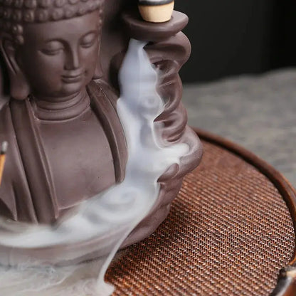 statuette zen pour encens cône/bâton
