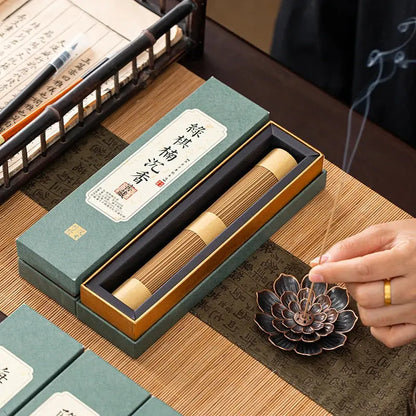 Étui individuel bâtons encens santal et bois d'agar, conditionnement traditionnel chinois