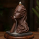 Fontaine d’Encens Cascade Femme Élégante en Argile Pourpre