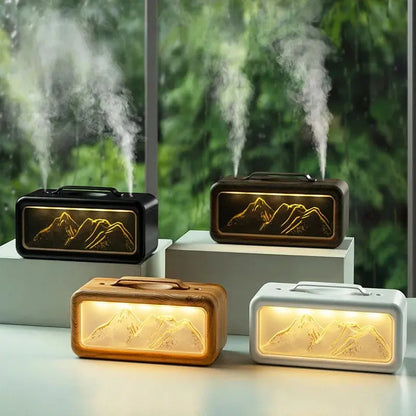 Humidificateur ultrasonique USB veilleuse zen, double sortie brume silencieux moins 36dB