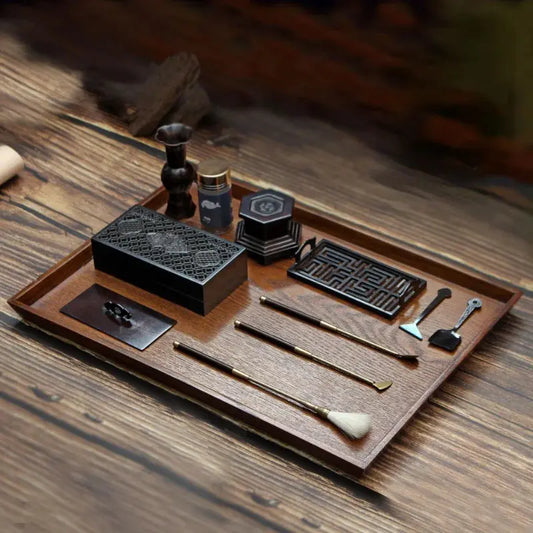  Kit encens traditionnel 11 pièces en cuivre pur