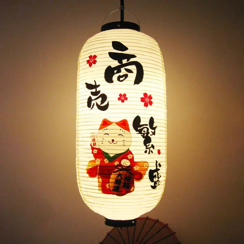 Lanterne japonaise style izakaya suspendue pour usage extérieur