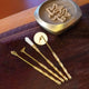 Set Outils Fabrication Encens Laiton 4 Pièces DIY
