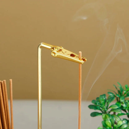 Porte-encens en verre, parfait pour une décoration raffinée et zen.