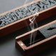 Porte-Bâtons Encens Bois Antique – Motifs Gravés