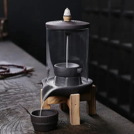  Porte-encens cascade artisanal au design raffiné