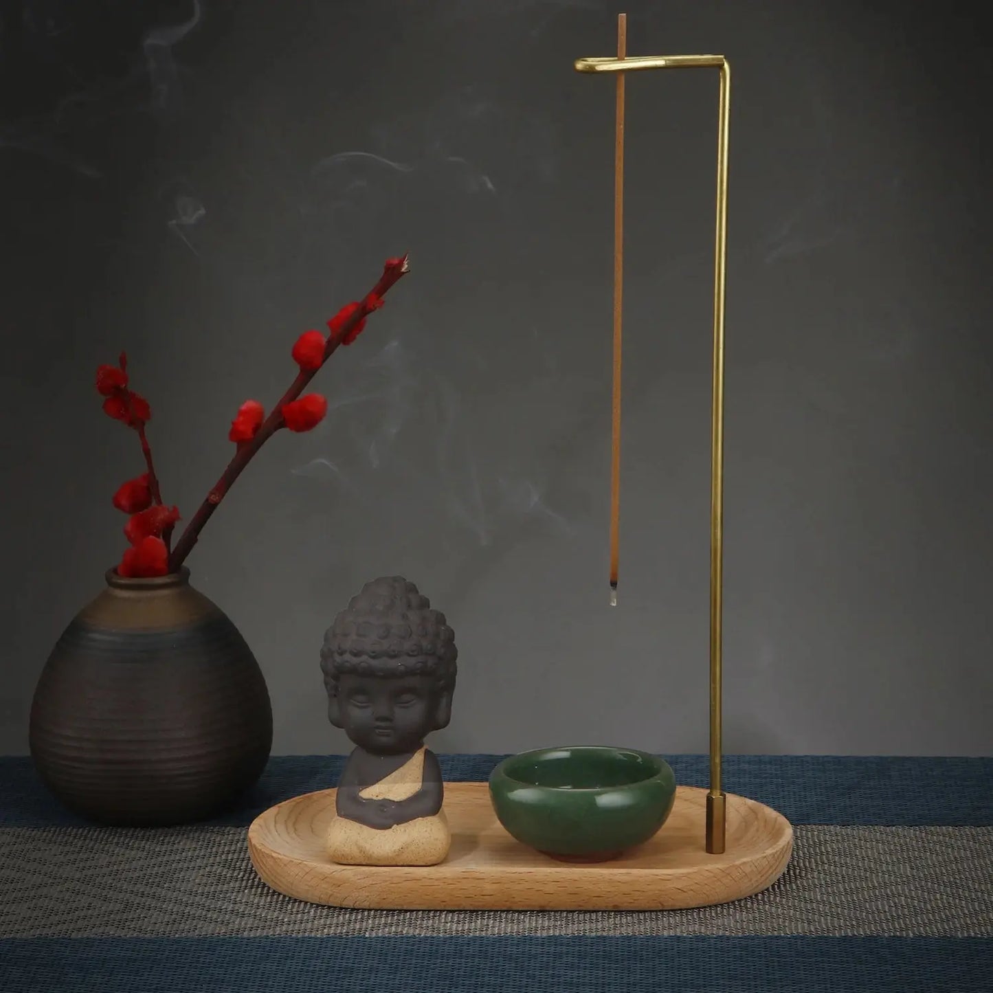 Porte-encens effet cascade pour relaxation et méditation