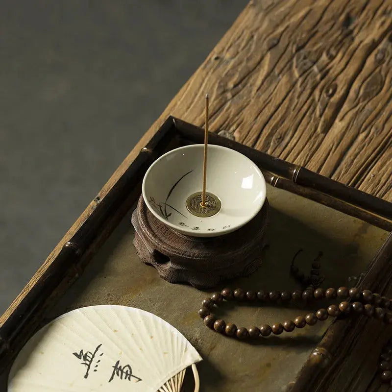 Porte-encens artisanal inspiré du style chinois moderne