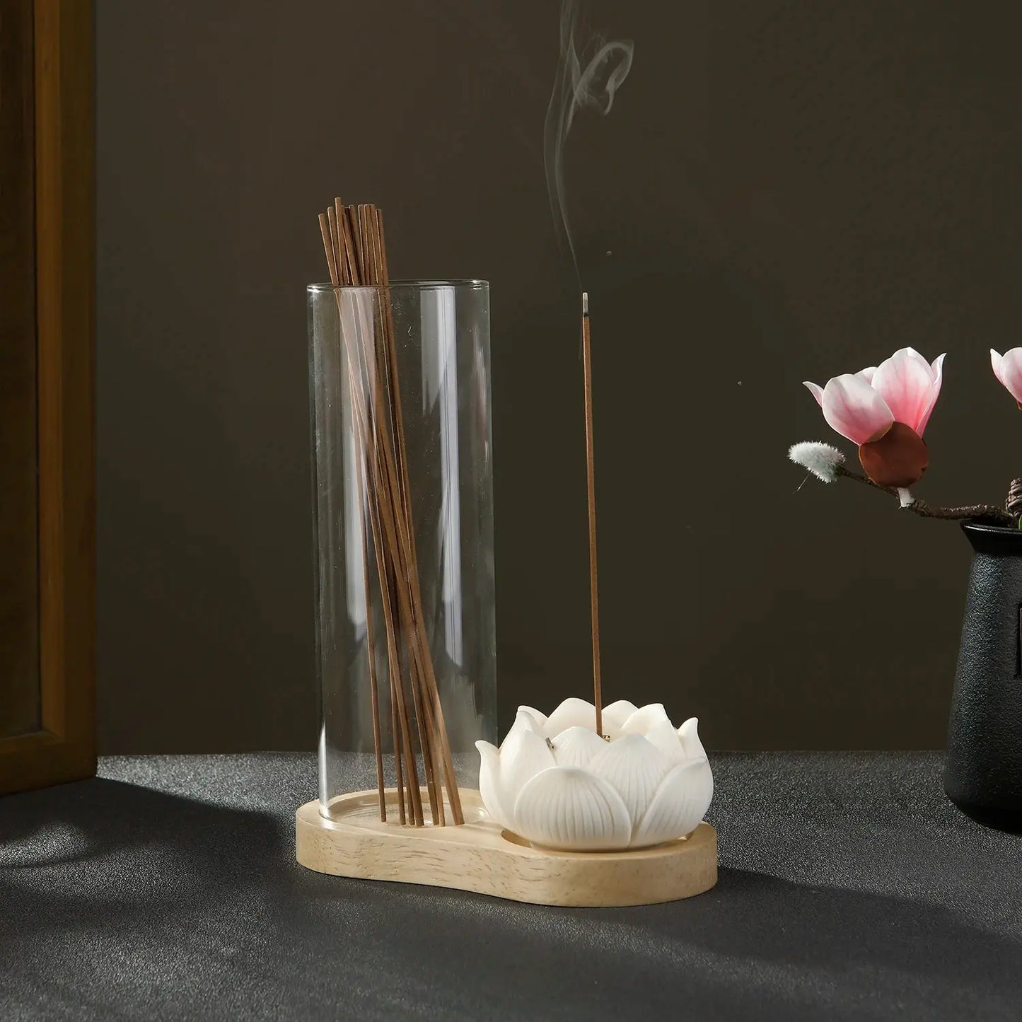 porte-encens décoratif ambiance zen