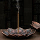 Porte-Bâtons Encens Lotus Alliage Bronze – Cendrier