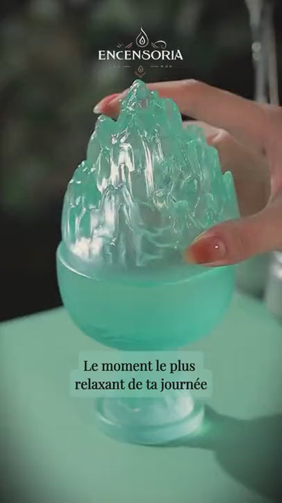 Brûleur d’Encens en Verre – Trépied Cristal Zen