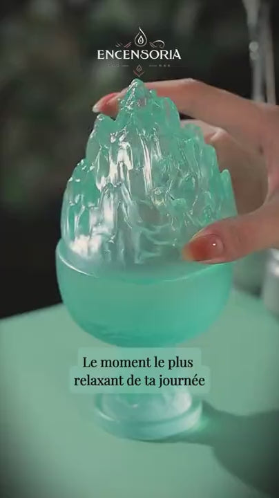 Brûleur d’Encens en Verre – Trépied Cristal Zen