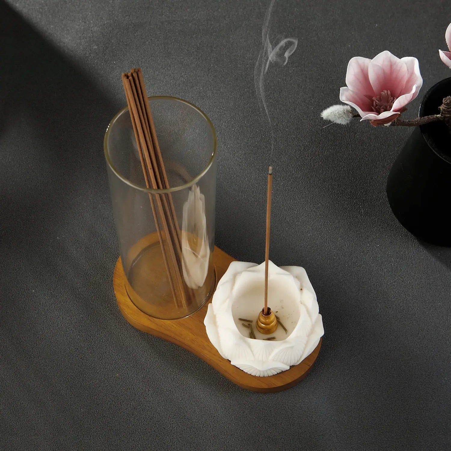 support double fonction pour bâtons d'encens