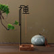 Support Encens Bâton – Bois & Métal Calligraphie Chinoise