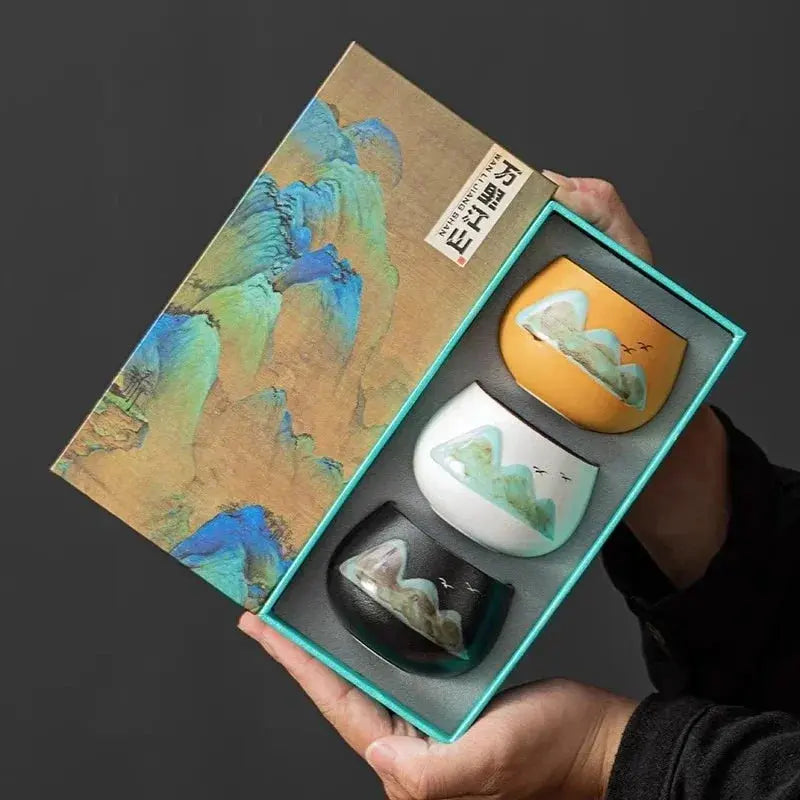 Tasses espresso céramique Kung Fu coffret, format miniature dégustation thé premium artisanal