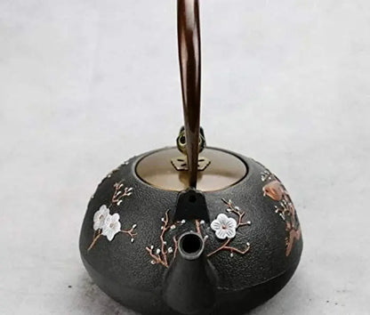 Théière fonte asiatique chaleur traditionnelle, entretien eau claire séchage immédiat durable